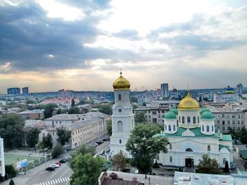 Фото номера Апартаменты-студио Апартаменты Apartment in the center with a nice view г. Днепр 10