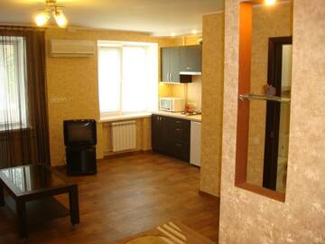 Фото номера Улучшенный номер-студио: проспект Гагарина, 33 Апартаменты Welcome Apartments г. Днепр 6