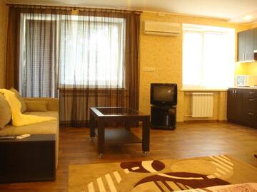 Фото номера Улучшенный номер-студио: проспект Гагарина, 33 Апартаменты Welcome Apartments г. Днепр 3