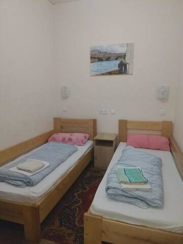 Фото номера Двухместный номер с 2 отдельными кроватями Хостелы Hata hostel г. Днепр 2