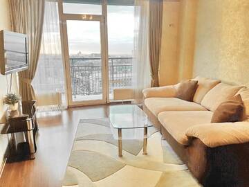 Фото номера Апартаменты с 1 спальней и балконом, вид на реку Апарт-отели Best Apartments in Most City г. Днепр 10