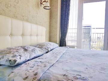 Фото номера Апартаменты с 1 спальней и балконом, вид на реку Апарт-отели Best Apartments in Most City г. Днепр 14