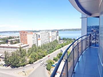 Фото номера Апартаменты с 1 спальней и балконом, вид на реку Апарт-отели Best Apartments in Most City г. Днепр 21