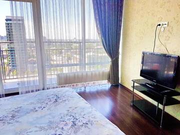 Фото номера Апартаменты с 1 спальней и балконом, вид на реку Апарт-отели Best Apartments in Most City г. Днепр 16