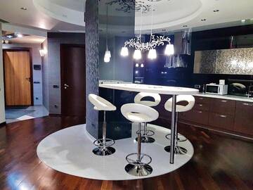 Фото номера Апартаменты с 2 спальнями и балконом, вид на реку Апарт-отели Best Apartments in Most City г. Днепр 10