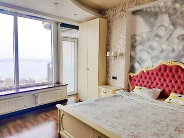 Фото номера Апартаменты с 2 спальнями и балконом, вид на реку Апарт-отели Best Apartments in Most City г. Днепр 5