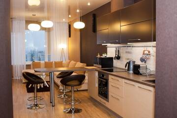 Фото номера Апартаменты Делюкс с 1 спальней и балконом Апарт-отели Apartment-Hotel Panorama г. Днепр 7