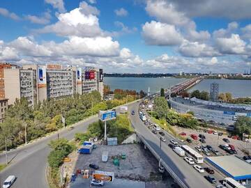 Фото номера Апартаменты с 2 спальнями, балконом и видом на реку Апарт-отели Most City Apart-Hotel г. Днепр 6