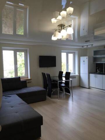 Фото номера Апартаменты с 2 спальнями Апартаменты 2-bedroom apartment lux in Most City area г. Днепр 50