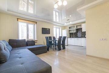 Фото номера Апартаменты с 2 спальнями Апартаменты 2-bedroom apartment lux in Most City area г. Днепр 81