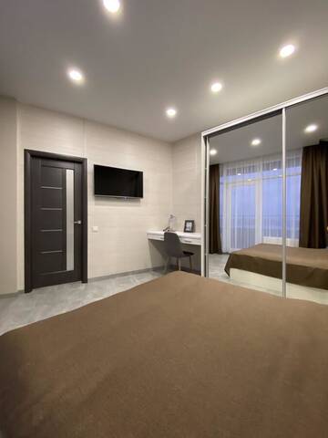 Фото номера Семейный люкс с балконом Апартаменты Soul City Apart Hotel г. Днепр 7