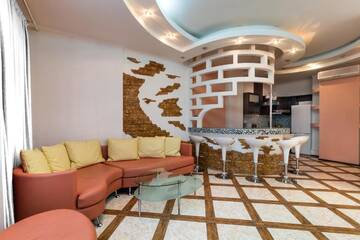 Фото номера Апартаменты с 2 спальнями Апартаменты Lux near Most City with panoramic windows г. Днепр 47