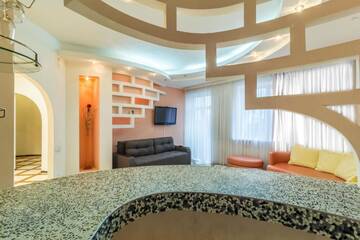 Фото номера Апартаменты с 2 спальнями Апартаменты Lux near Most City with panoramic windows г. Днепр 44