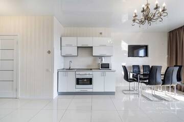 Фото номера Апартаменты с 1 спальней Апартаменты Lux Most City Area, Panoramic city View г. Днепр 7